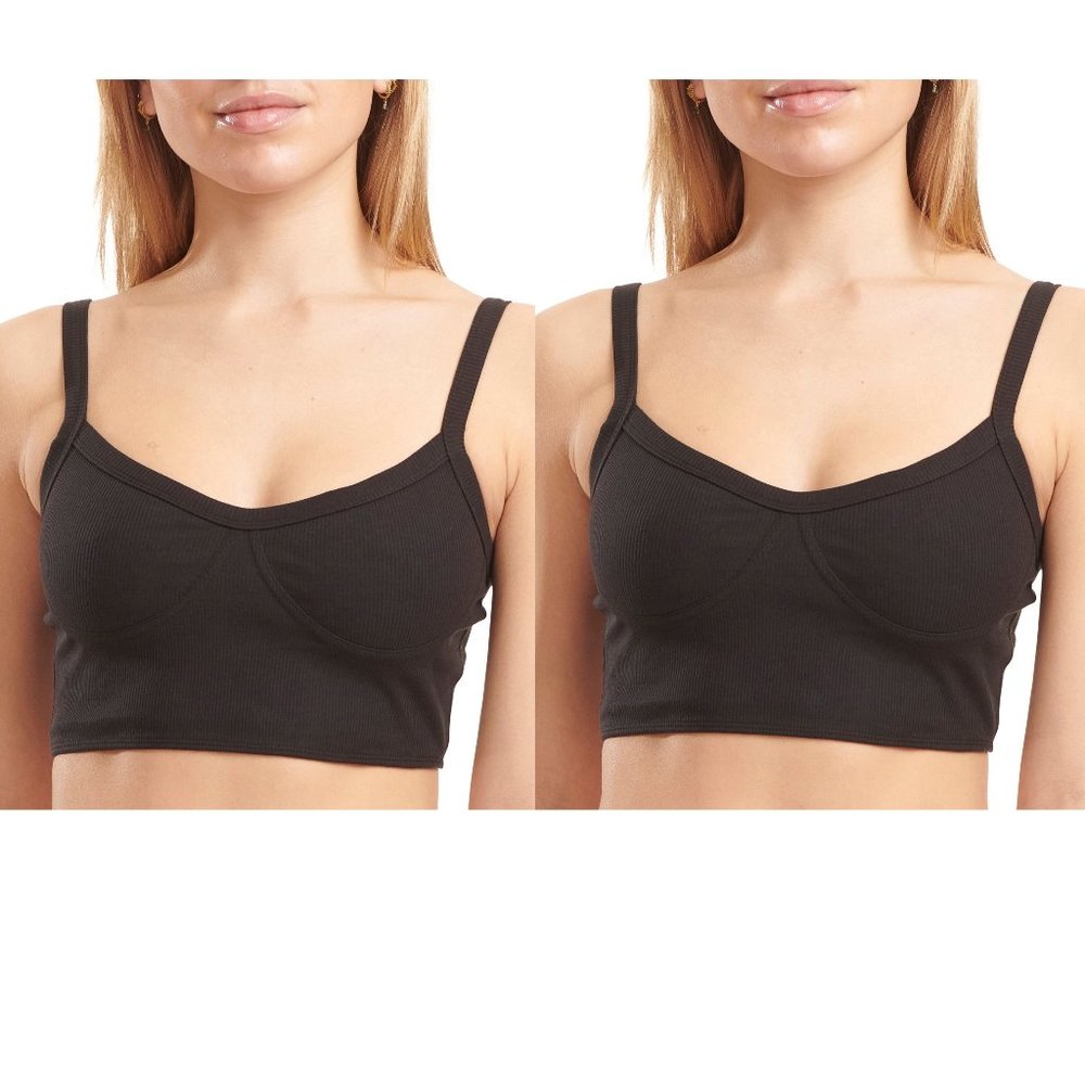 2 pack No Boundaries Juniors Sleeptimates Triangle Bralettes Bras Size Large NWT